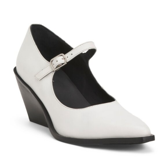 SEYCHELLES Leather Sparks Point Toe Wedges - Picture 1 of 3